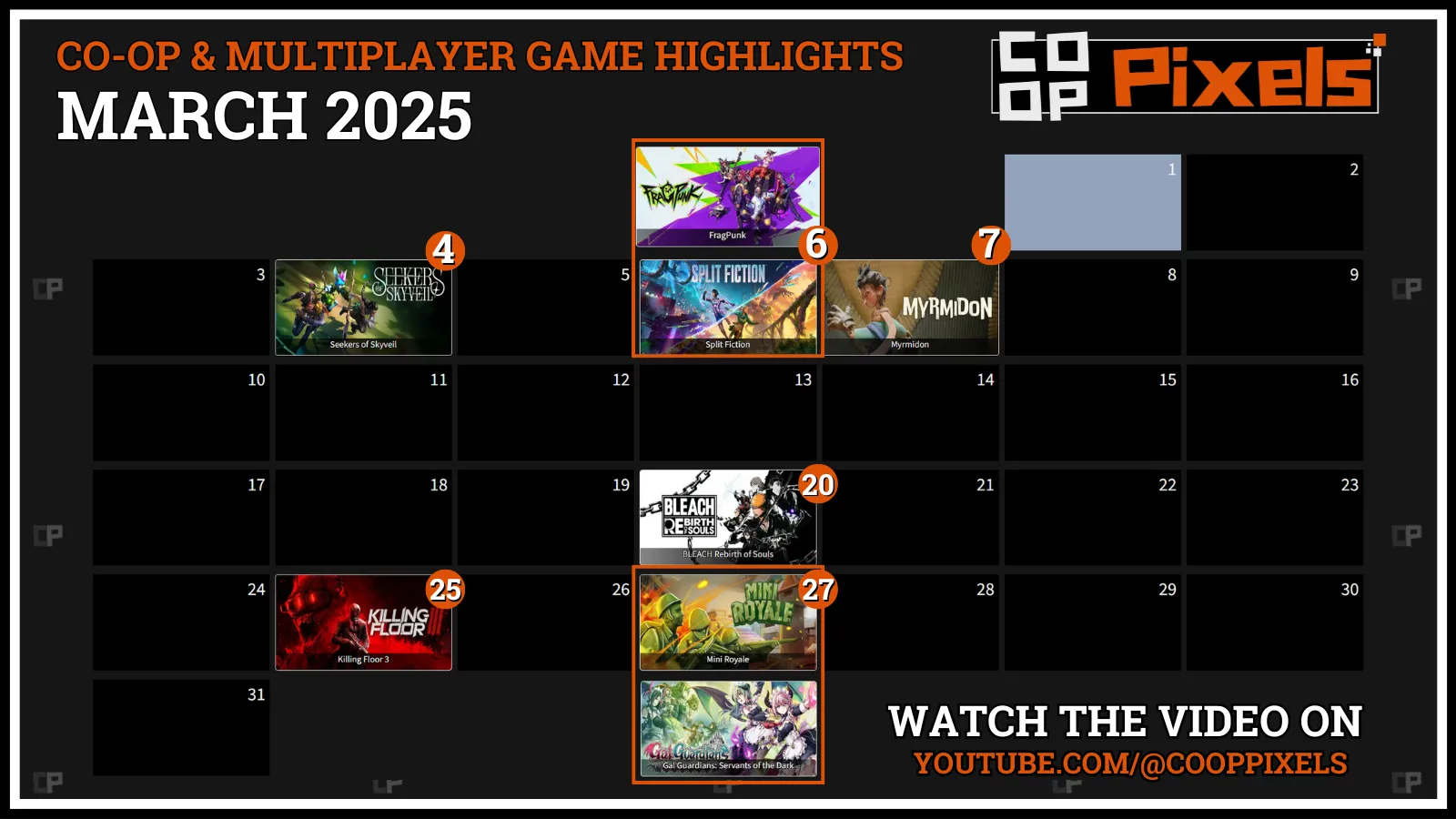Co-op Calendar March 2025