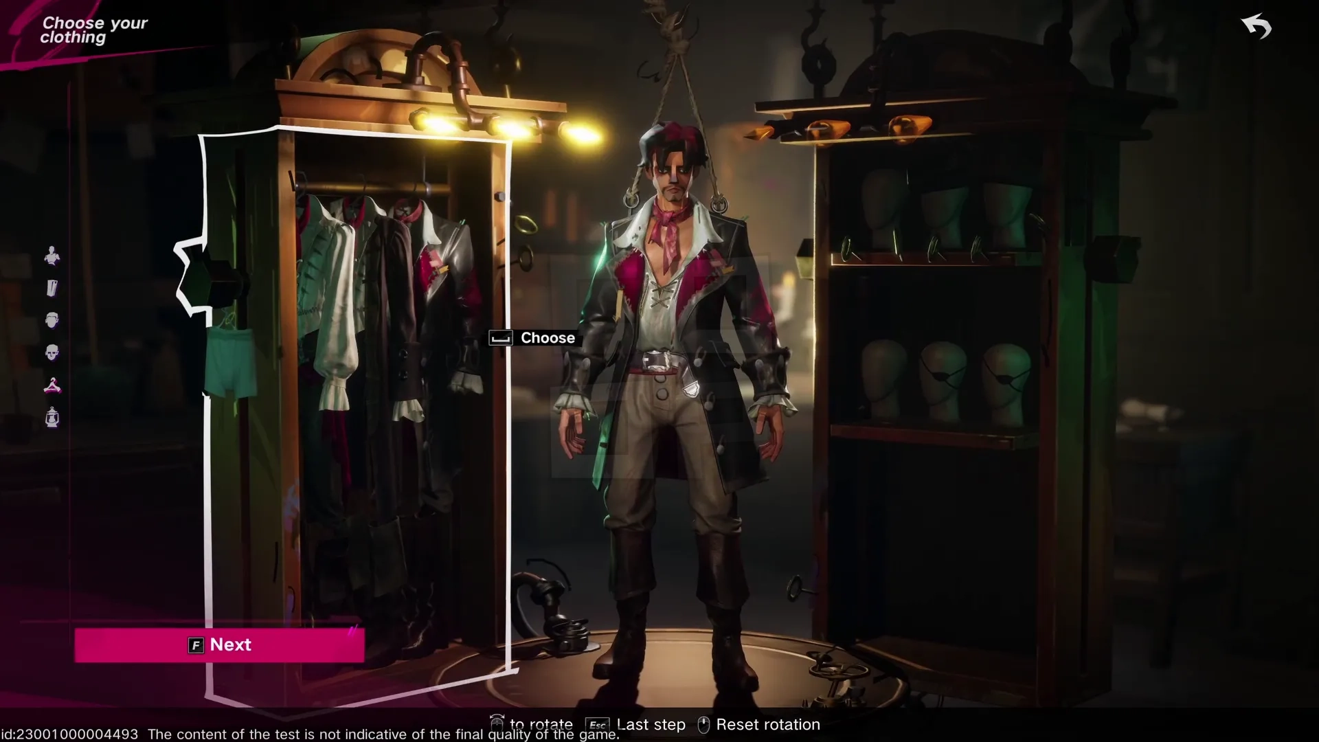 Character Creation in Sea of Remnants - Decide what (wood) you're made of