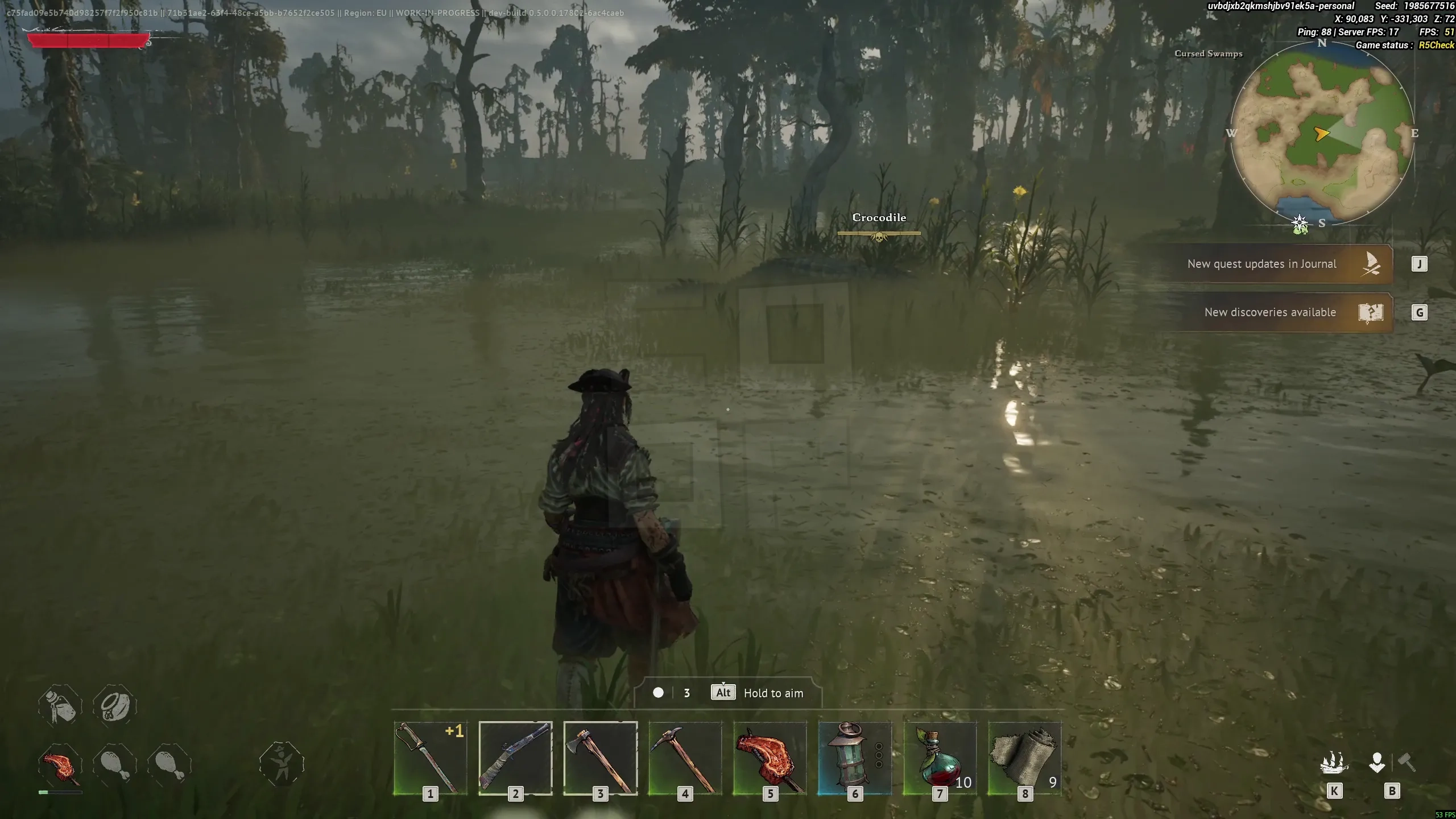 The swamp biomes had some... surprises